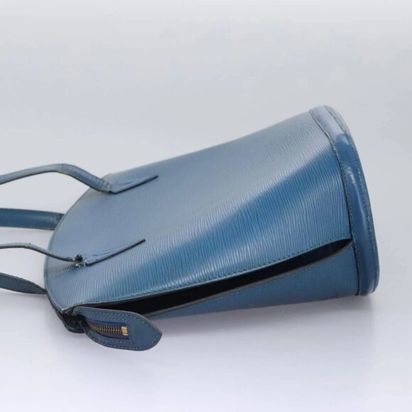 LOUIS VUITTON Epi Saint Jacques Shopping Shoulder Bag Blue Auth - Picture 4 of 16